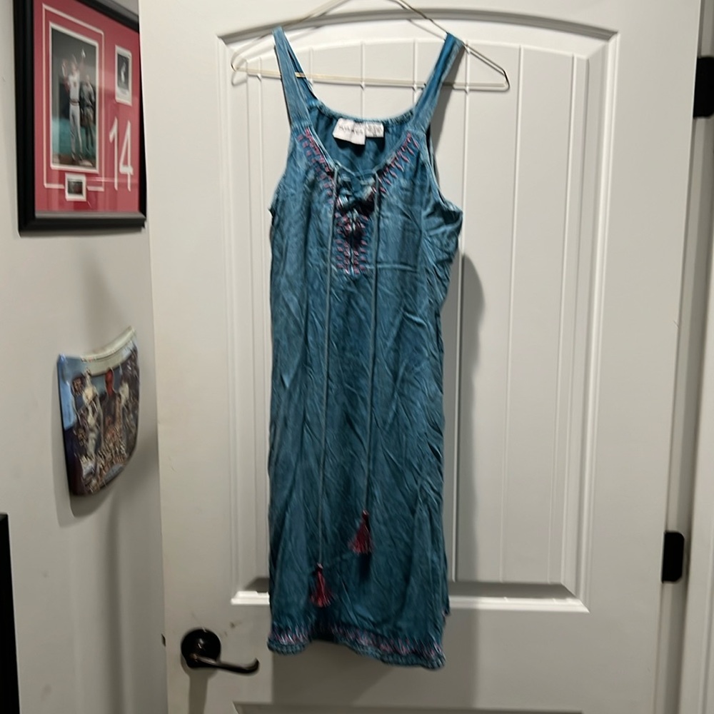 Bluish bad ass Raya sun dress 👗 new size medium
